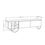 Hanah Home Soporte de TV Norfolk Blanco